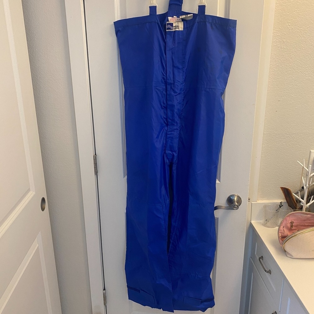 Henri Lloyd Men's Sailing Bib Pants Blue Size Medium Yacht Sail Fishing